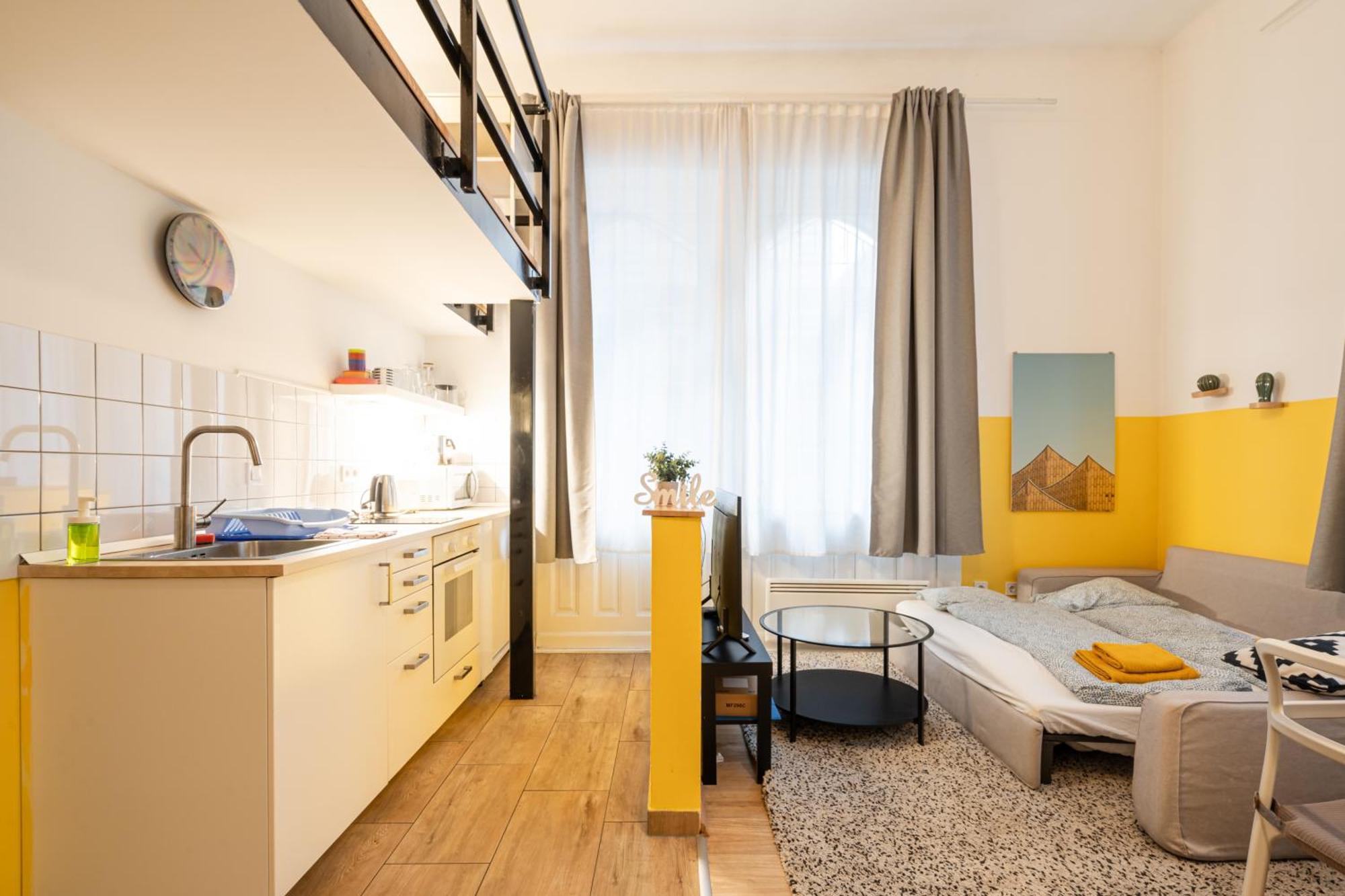 Charming Studio In The Heart Of The Jewish Quarter W41 Yellow บูดาเปสต์ ภายนอก รูปภาพ